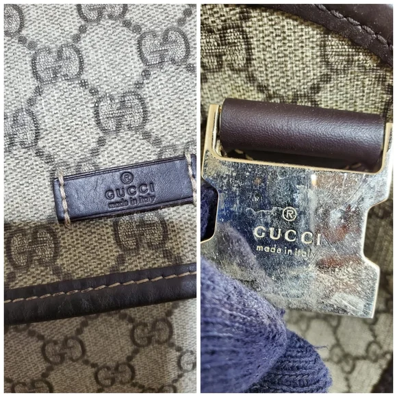 Gucci GG Plus Monogram Double Buckle Flap Messenger Bag - Picture 8 of 11